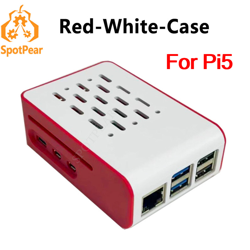 Raspberry Pi 5 Red-White cooli - Raspberry Pi 5 8Gb Board review and price